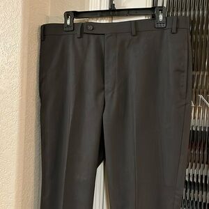 Calvin Klein flat front dress pants size 36W by 32L charcoal gray